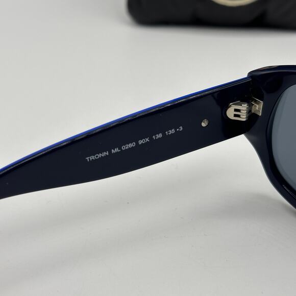 MONCLER Tronn Shield Sunglasses ML0260 Bright Blue Mirror Unisex - Picture 8 of 13